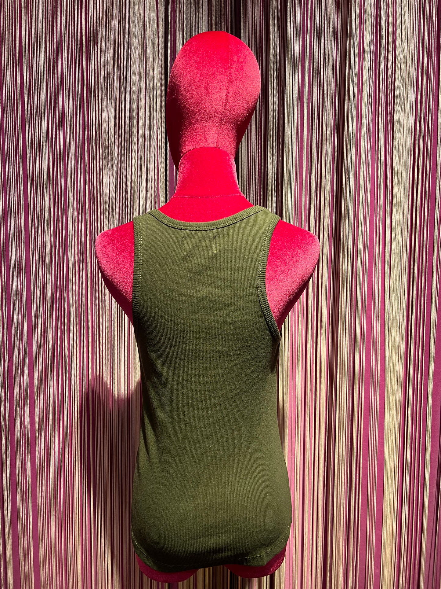 Front street canotta cotone elasticizzato con applicazione margherite