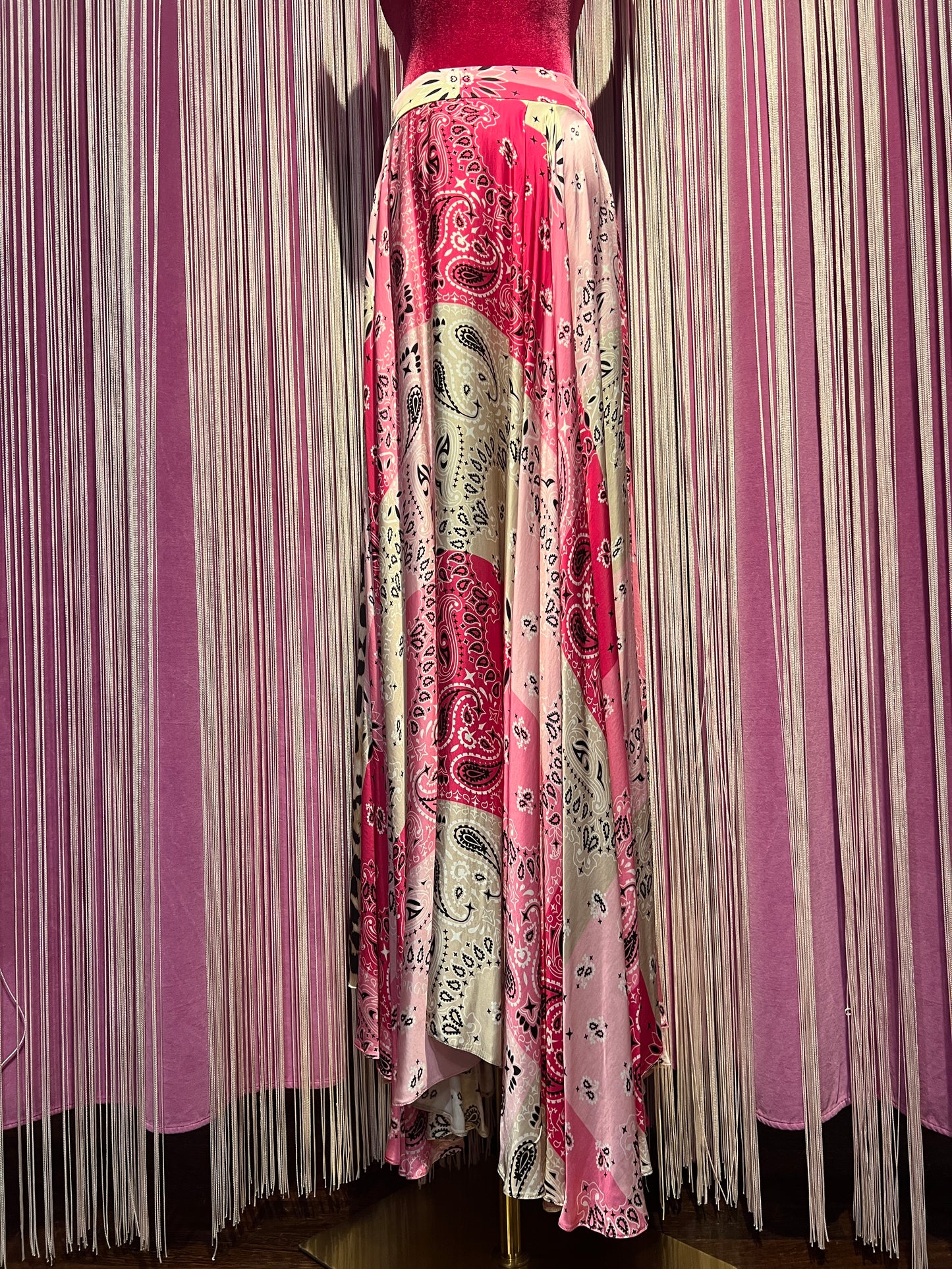 5 Progress gonna lunga con spacco fantasia bandana e maculata