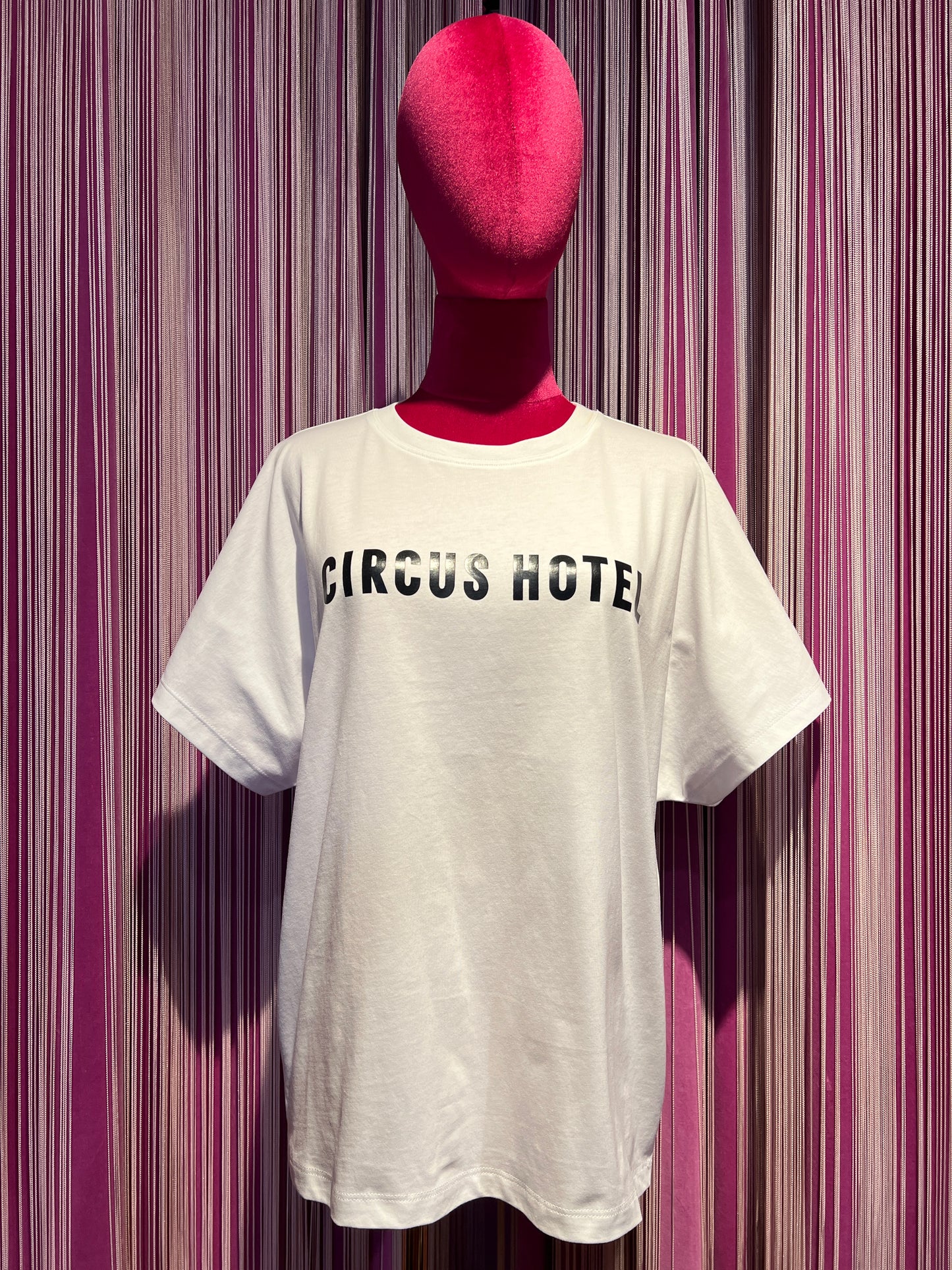 Circus Hotel t-shirt cotone scritta logo nera