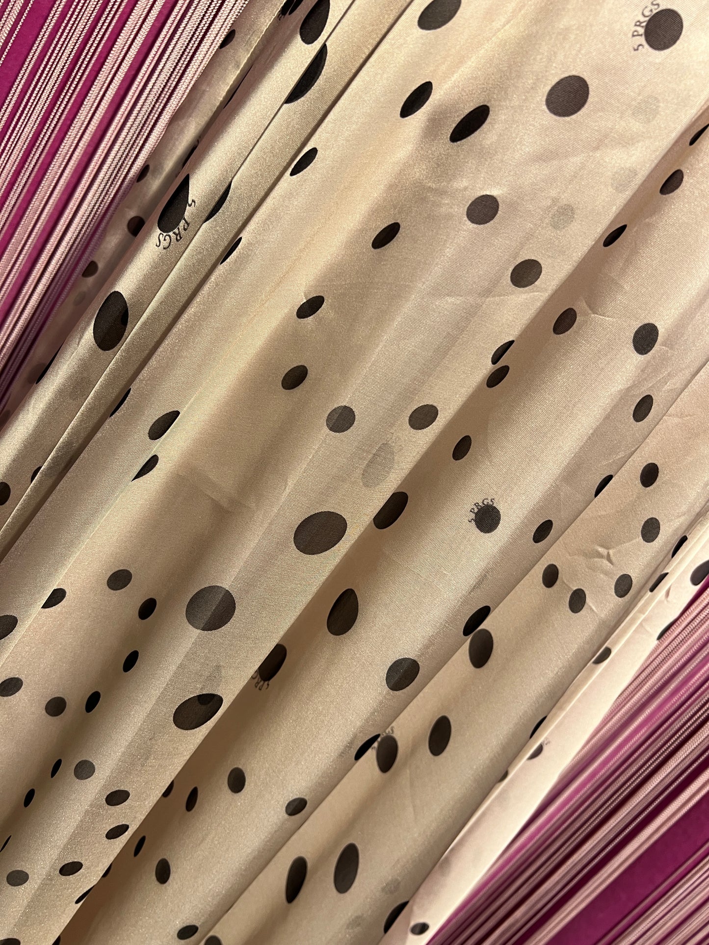 5 Progress maxi gonna pois chiffon misto seta