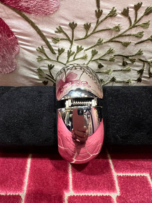 Bracciale liscio argento con chiusura a molla grande