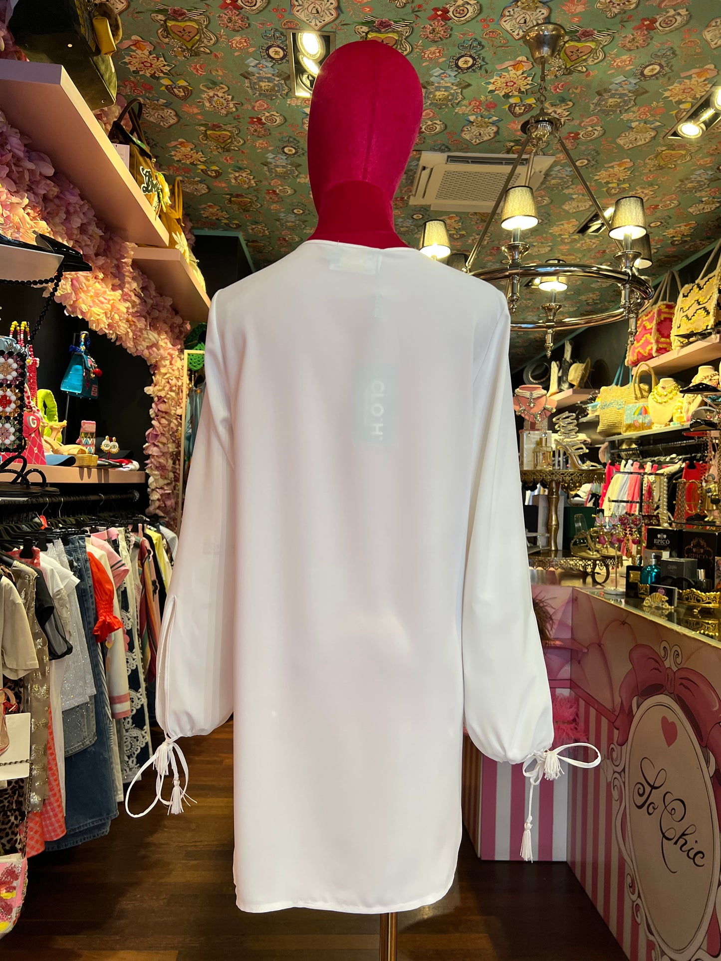 Clo’h occasione imperdibile blusa manica lunga con applicazione pizzo