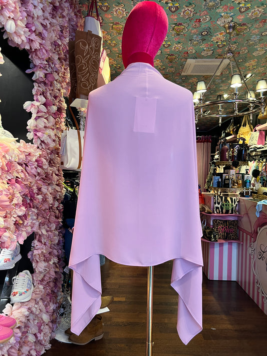 Silence Limited stola rosa cipria georgette, 100% pes , misure cm : 140x67