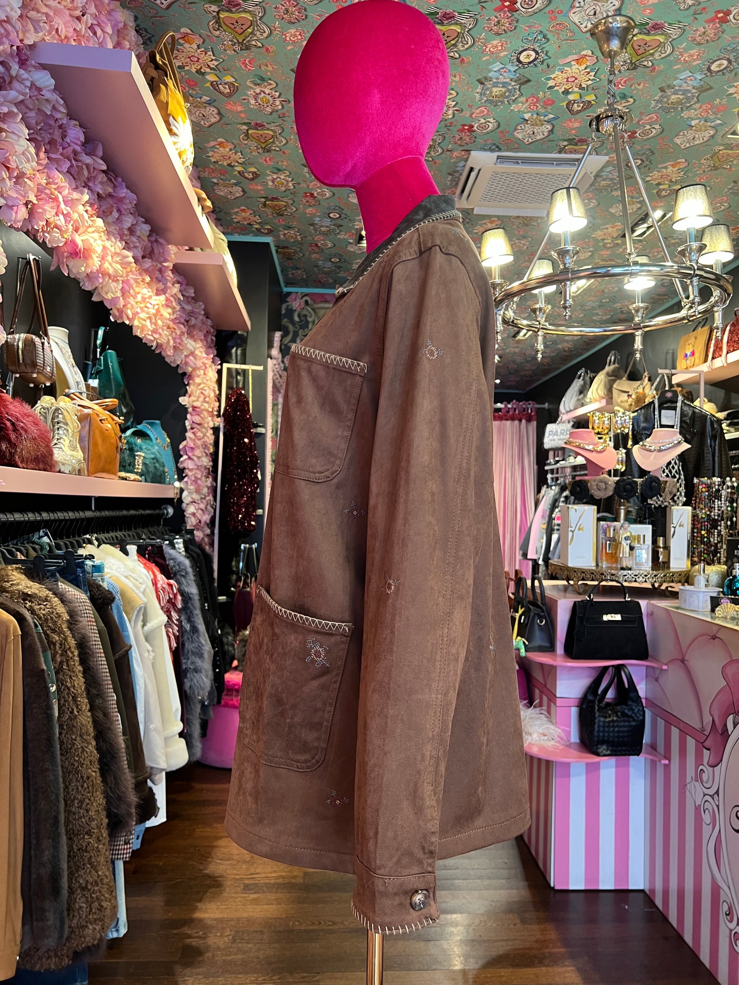 Mon amour Paris giacca camicia ecosuede