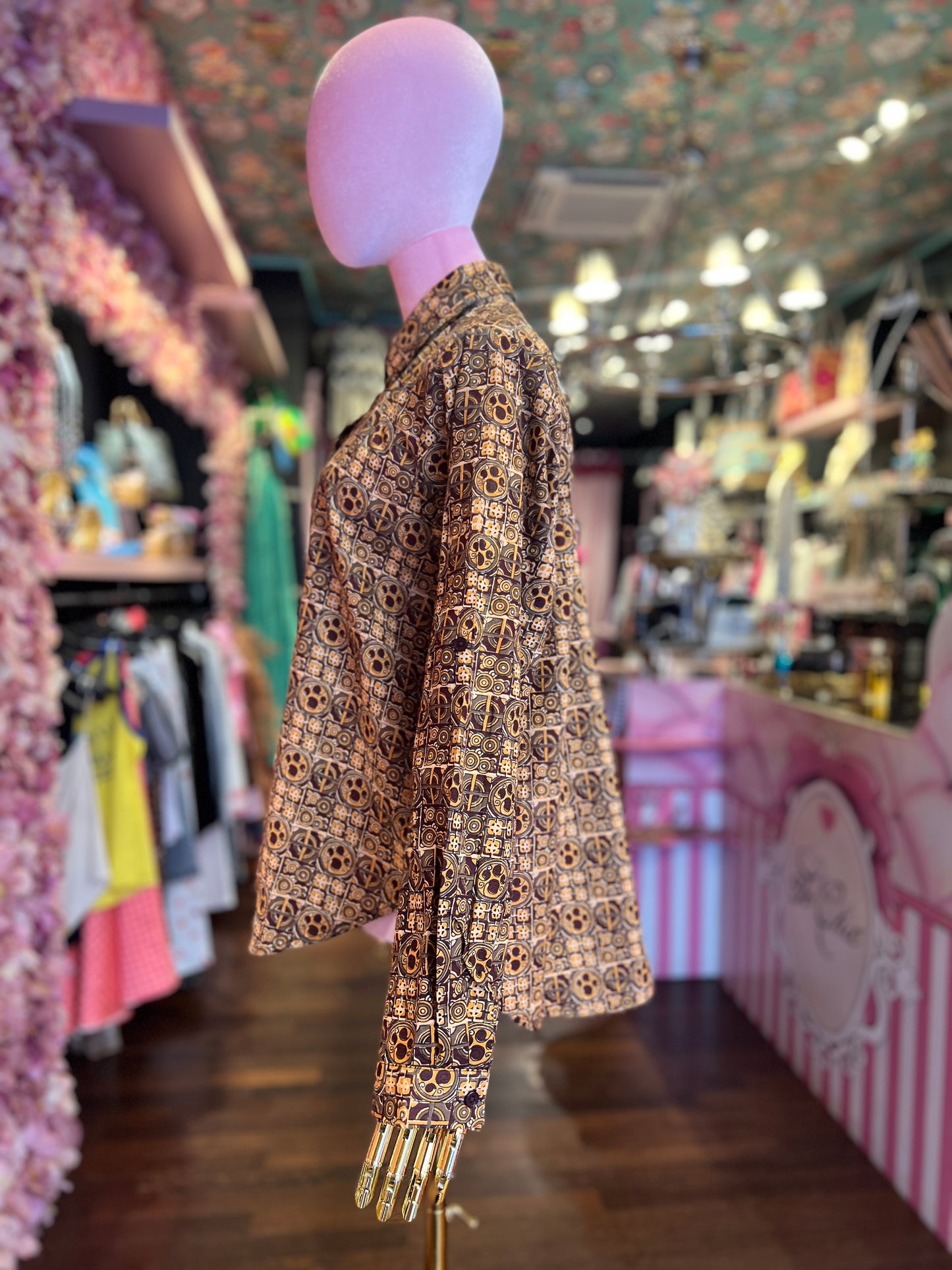 Mon amour Paris camicia cotone fantasia geometrica