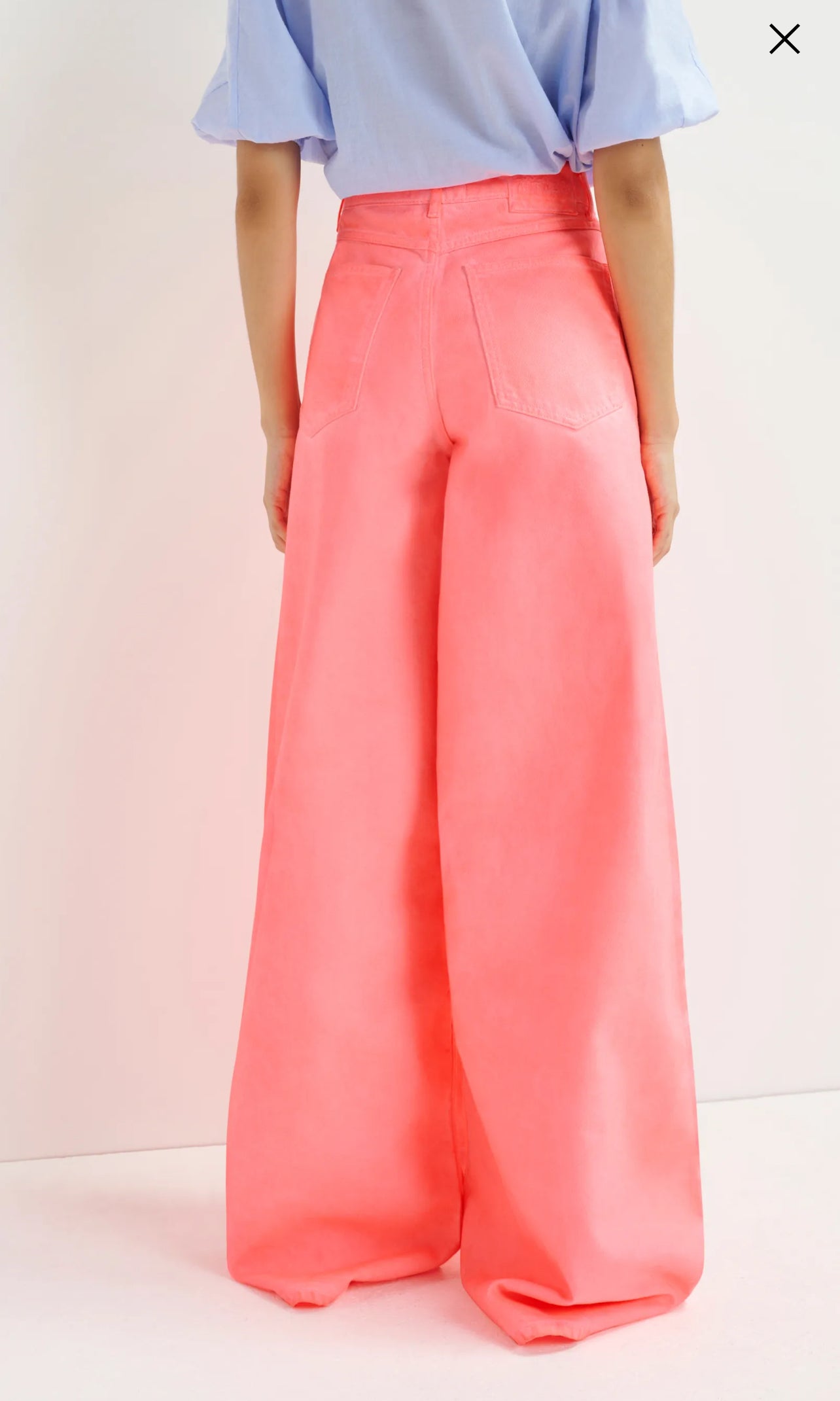 Essentiel antwerp jeans corallo a gamba larga in cotone