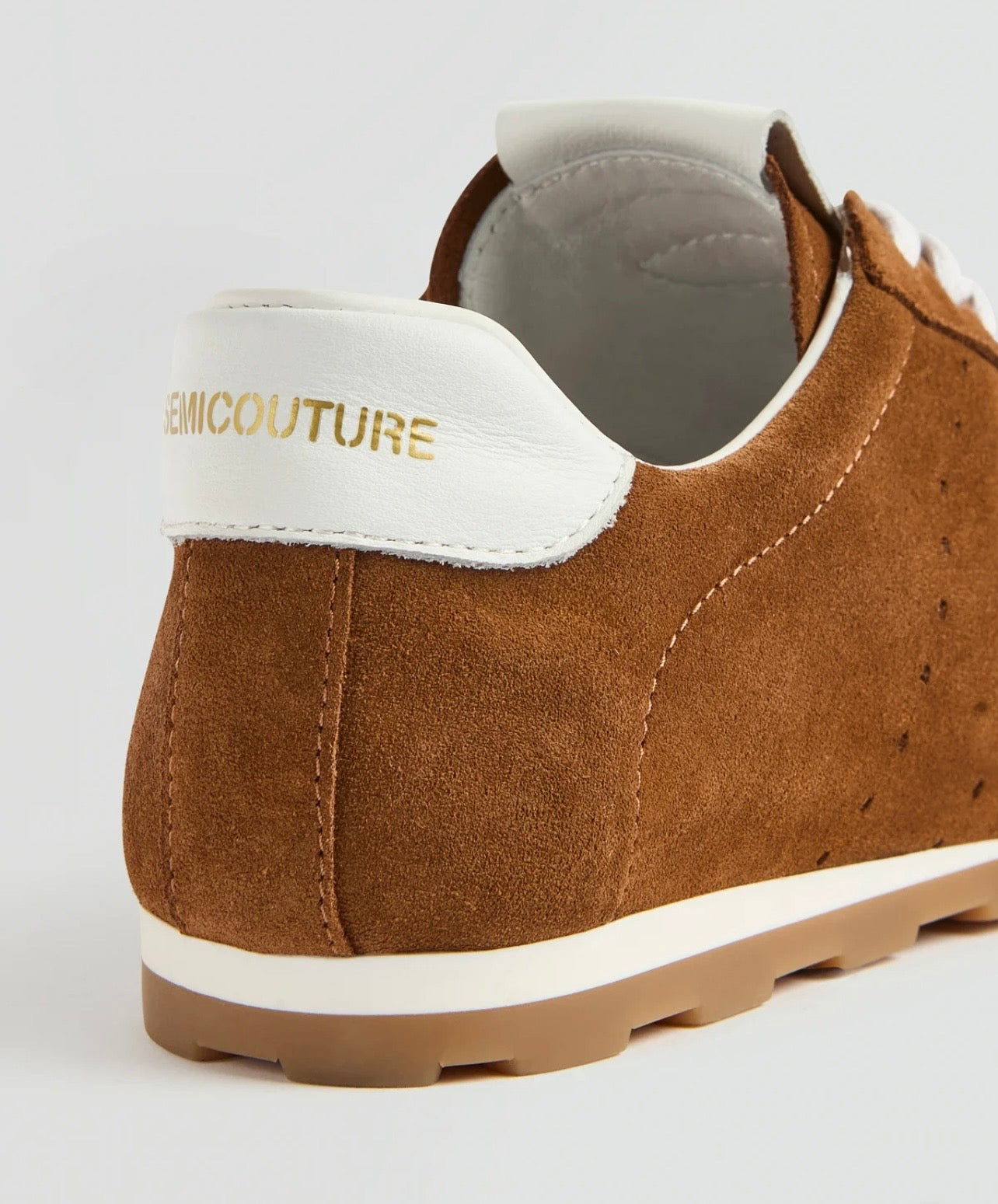 Semicouture sneaker camoscio nocciola