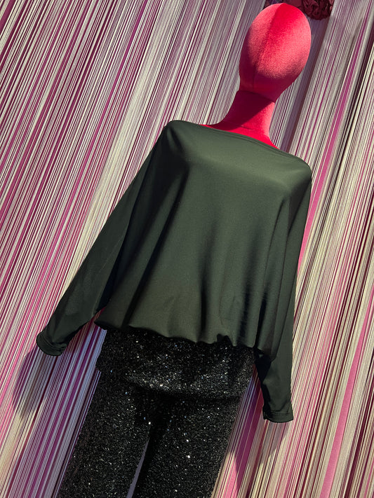 The room completo nero blusa e pantalone dí paillettes