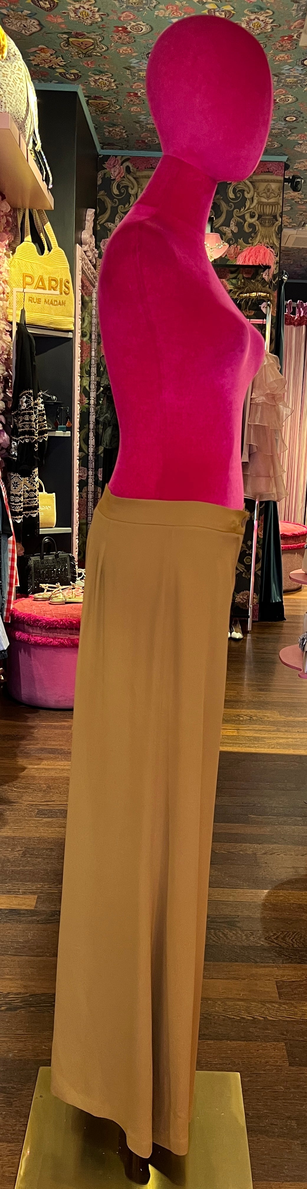 Semicouture -50% di sconto pantalone palazzo in crepe de chine Avril