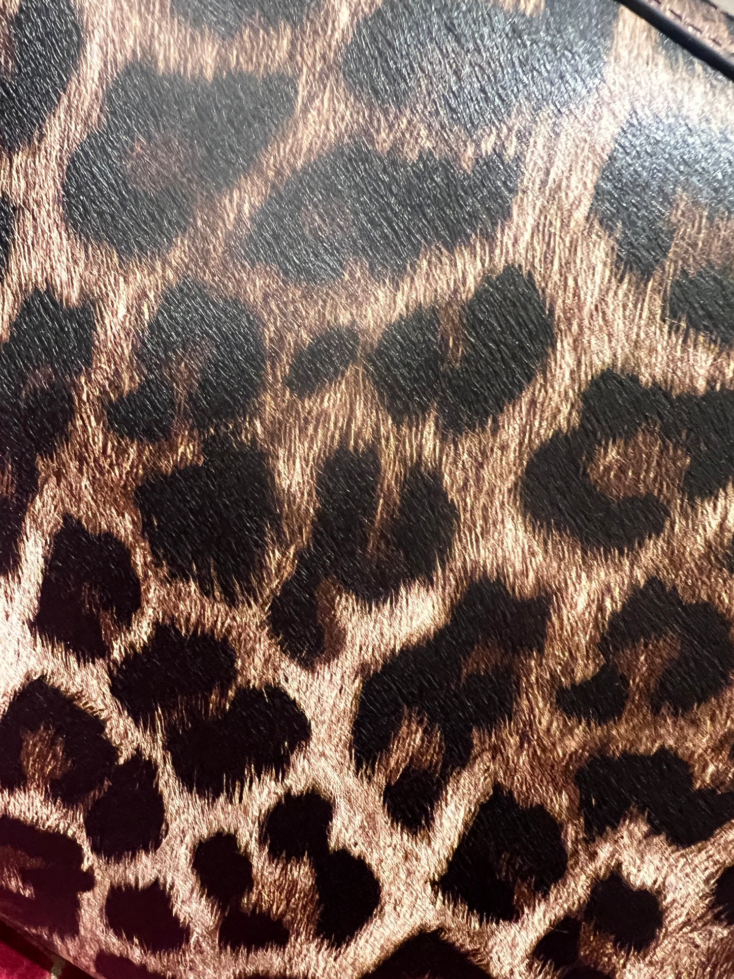 Rue Madam Paris borsa ecopelle stampa leopardo con tracolla “Les jour xl “