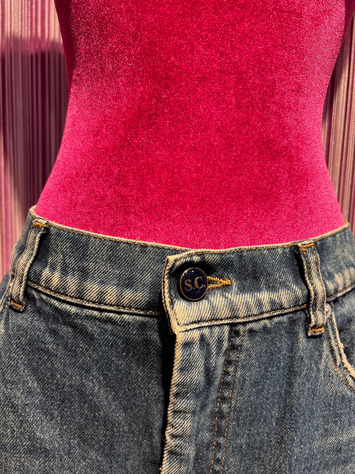 Semicouture pantagonna jeans denim