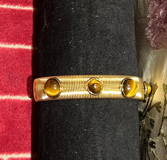 Bracciale regolabile oro con pietre dure