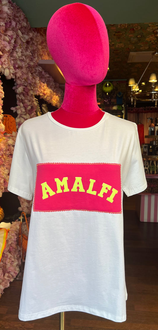 Clo’h ma occasione imperdibile t-shirt bianca cotone Amalfi