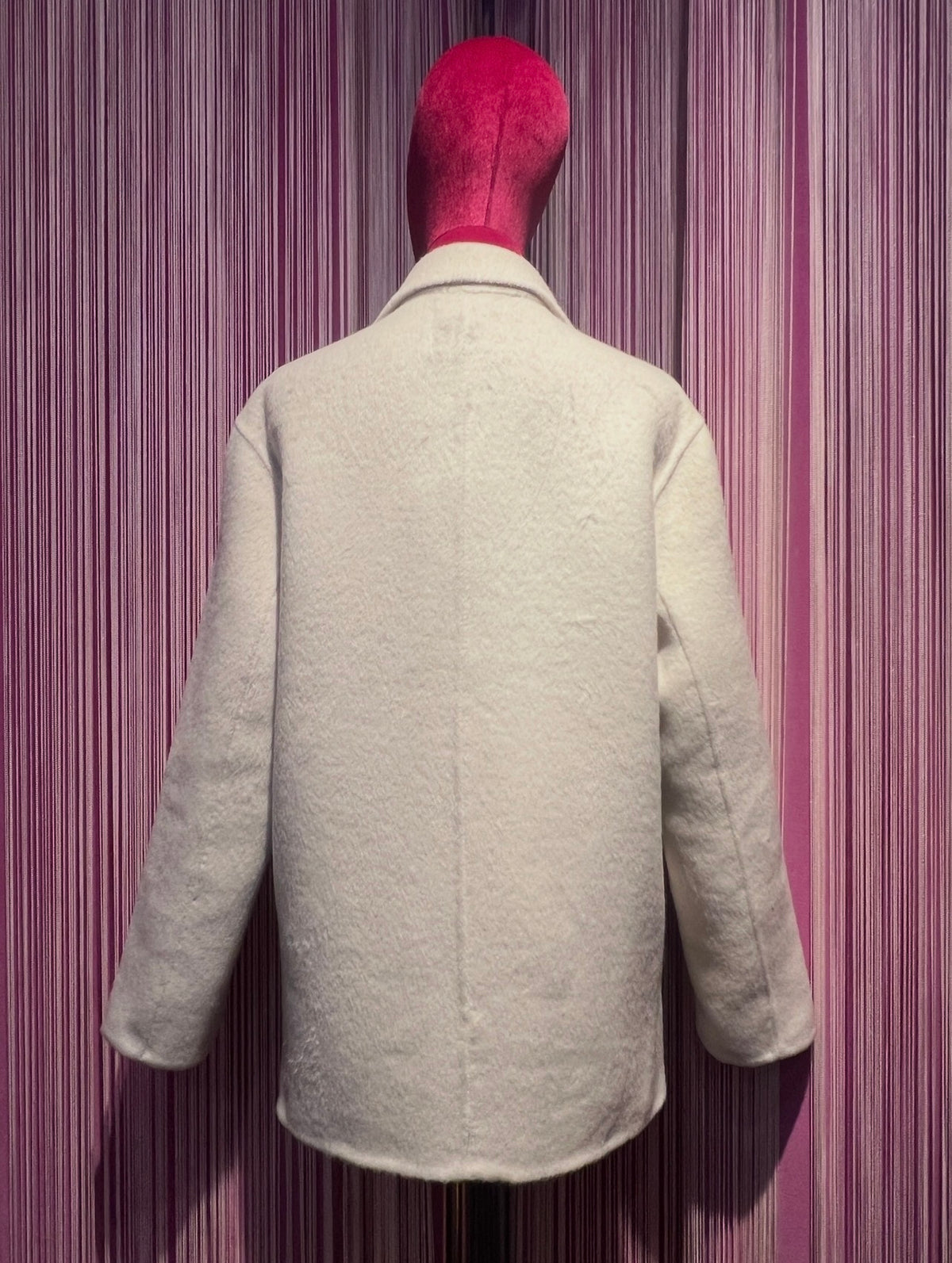 Front street giacca 100% lana doppiopetto con decorazioni perle e cristalli