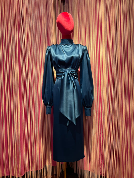 Actualee meno 50% abito midi raso elastico