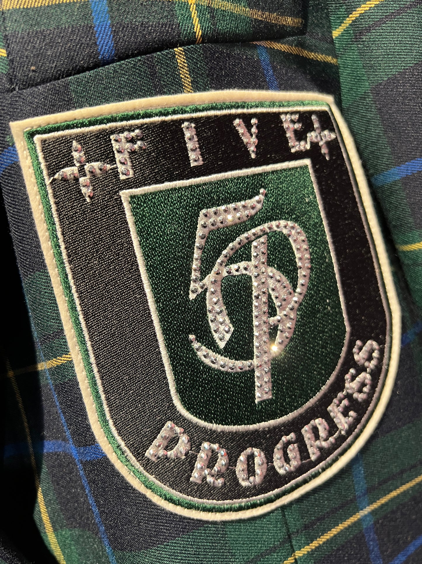 5 Progress giacca over college tartan
