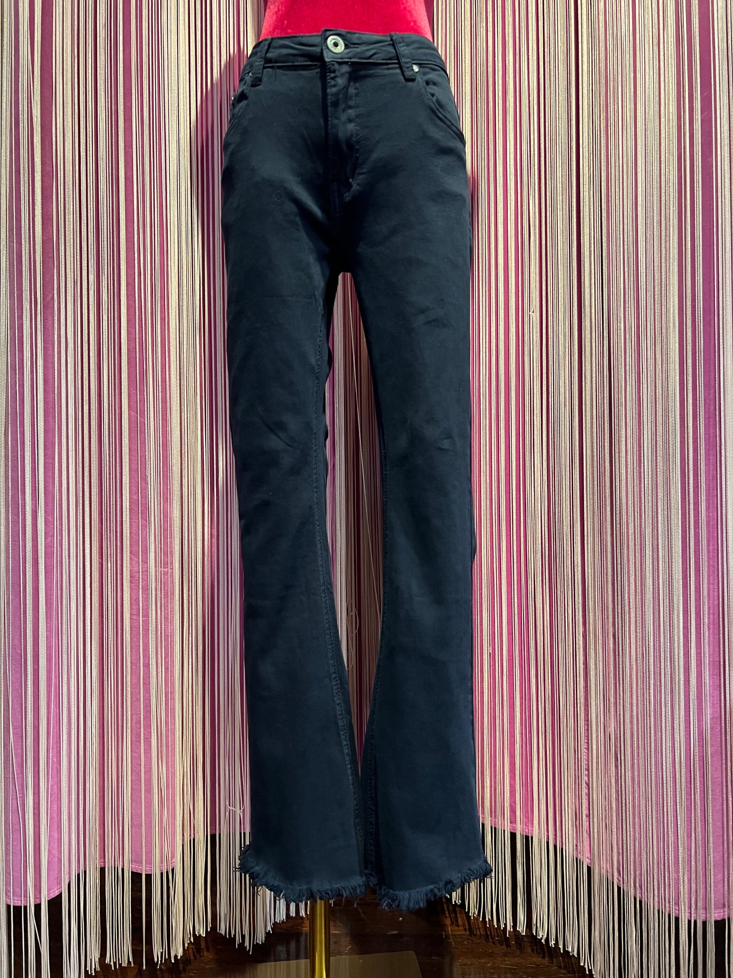 Mon amour Paris pantalone jeans sfrangiato blu