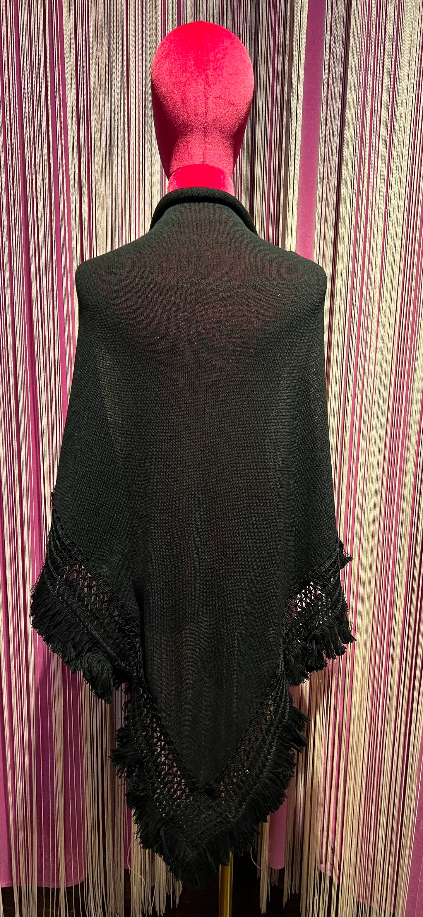Pink memories kefia con frange nera