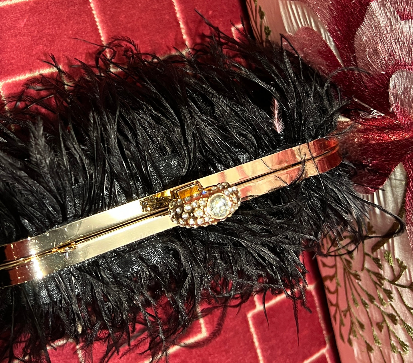 Clutch marabou tracollina nera