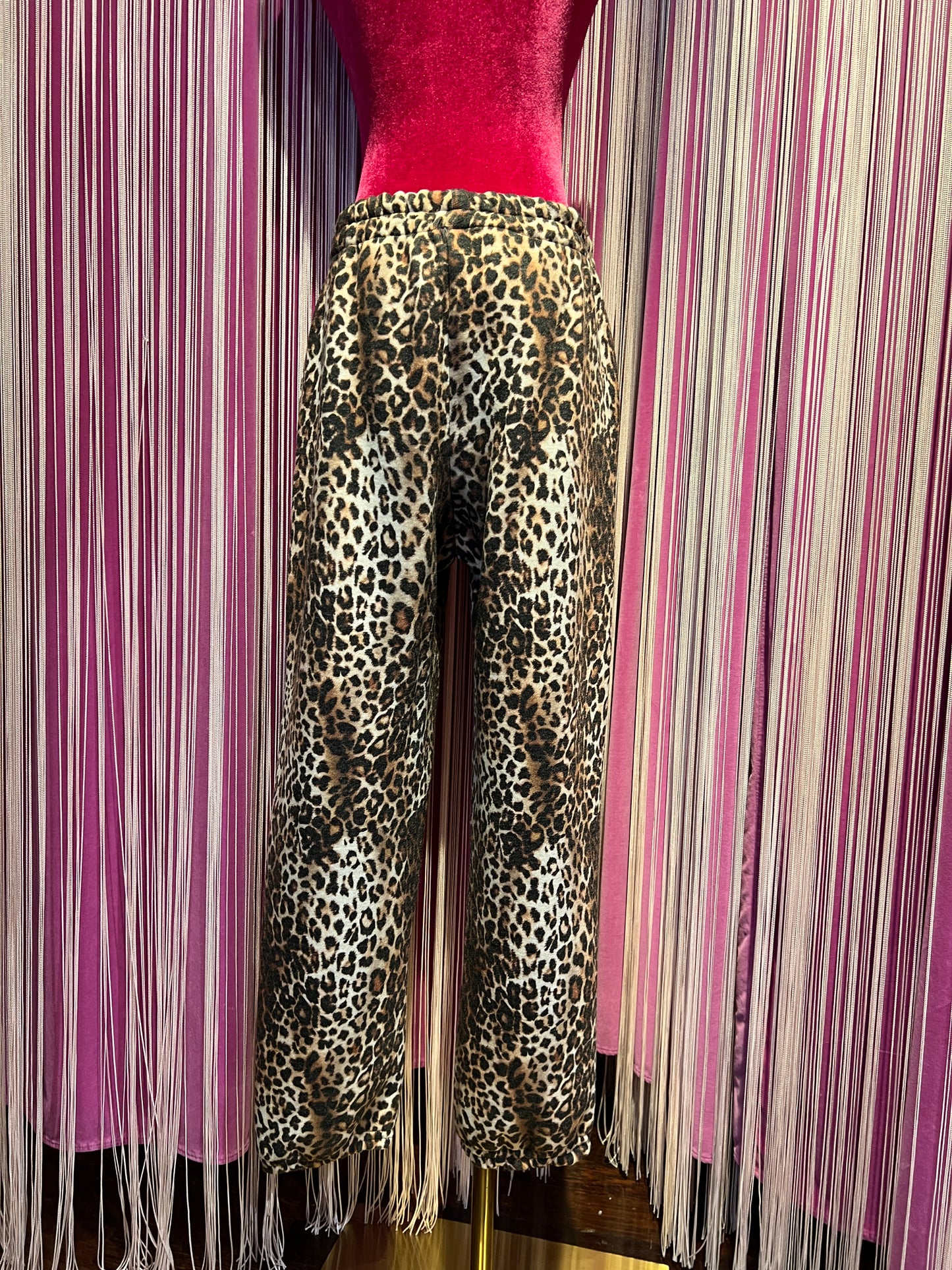 5 Progress completo giacca/ cardigan con pantalone leopardato con patch