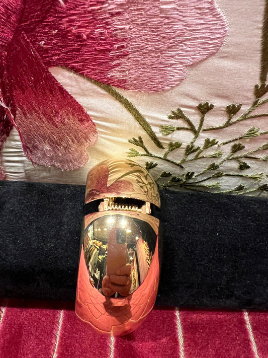 Bracciale liscio oro chiusura a molla grande