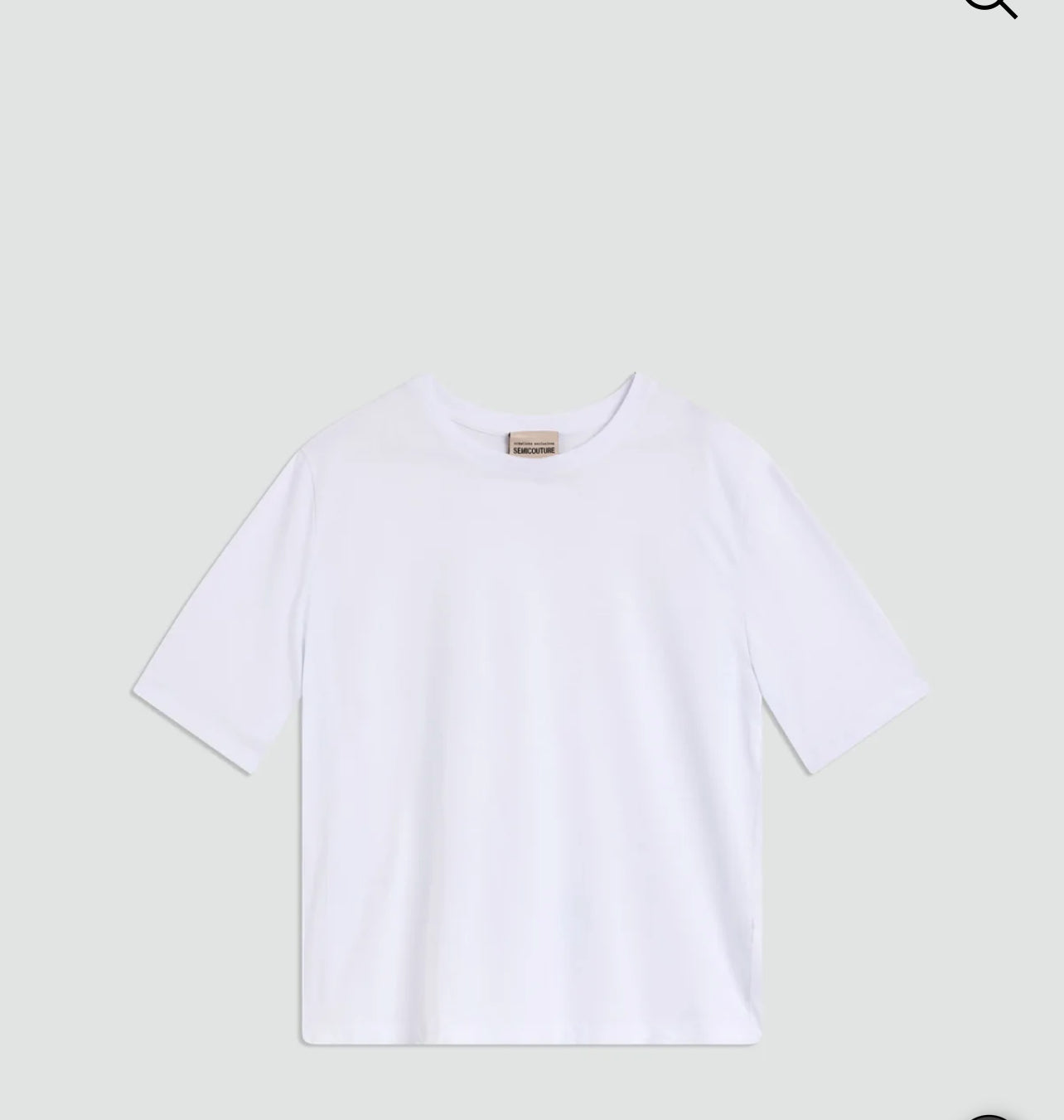 Semicouture t-shirt in Jersey di cotone, girocollo, manica corta