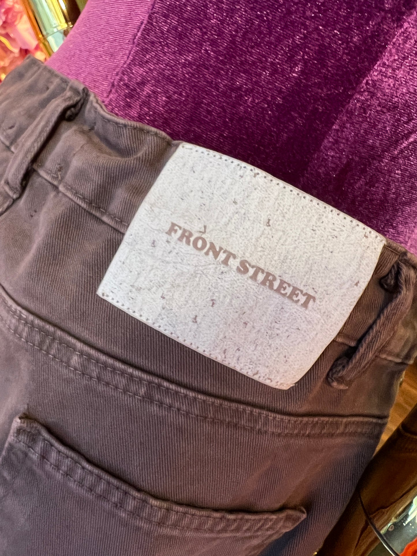 Front street pantalone con laccetto testa di moro vestibilita’ ampia