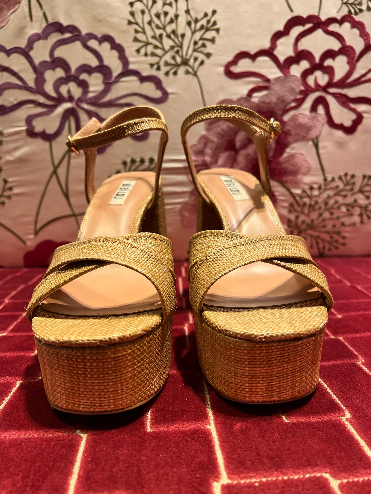 Bibi Lou sandalo rafia con plateau