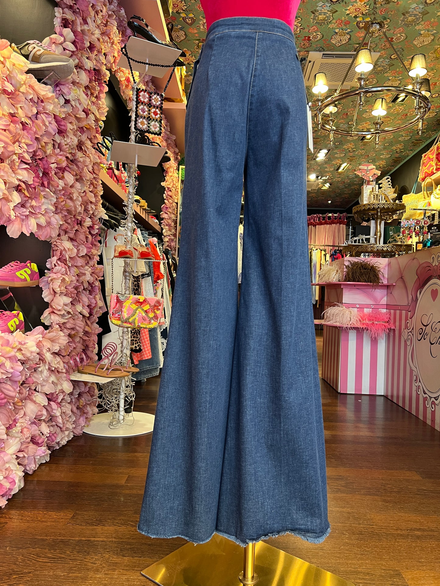 Shaft occasione imperdibile jeans zampa denim silk stretch