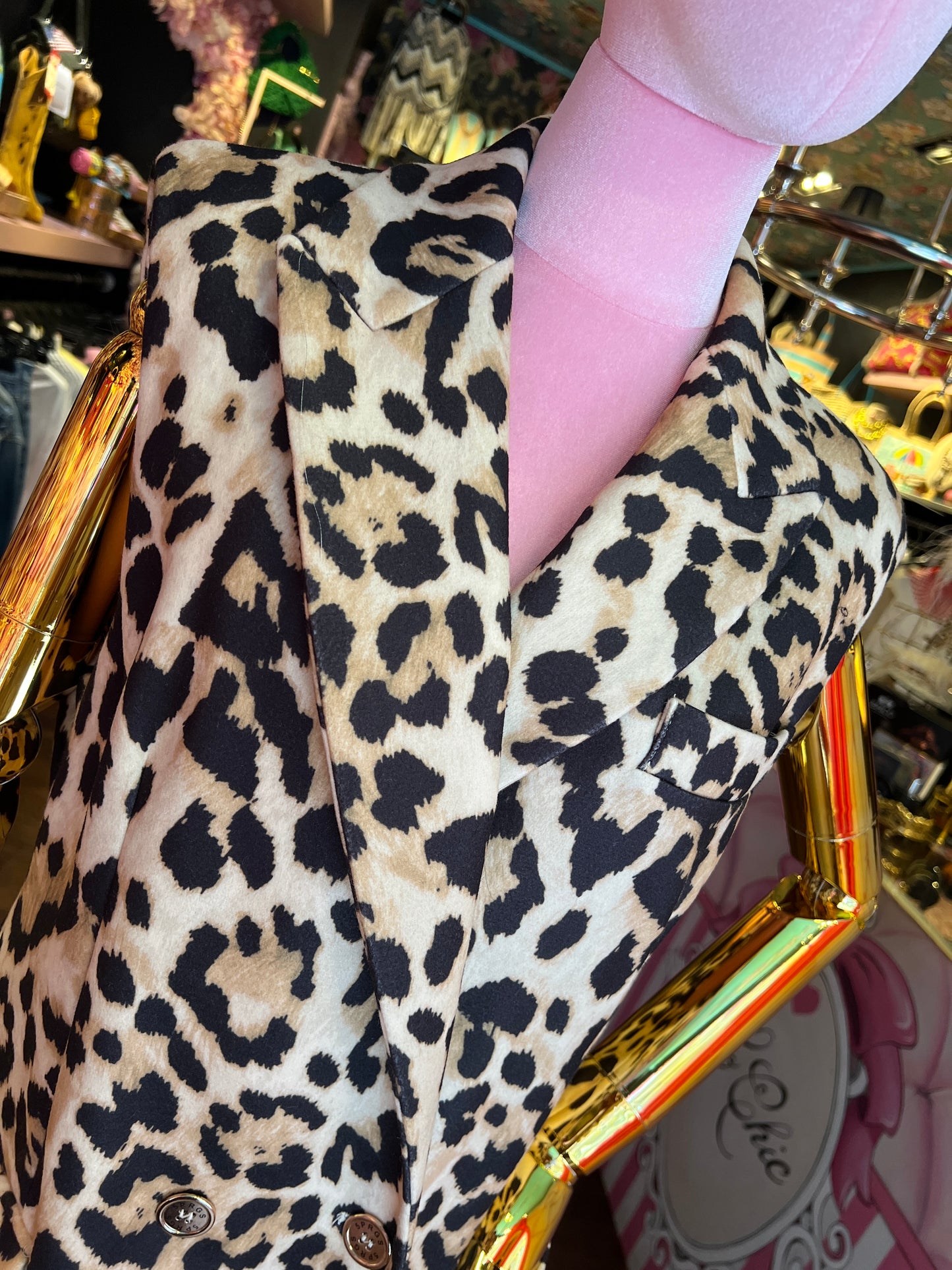 5 Progress gilet cappotto maculato