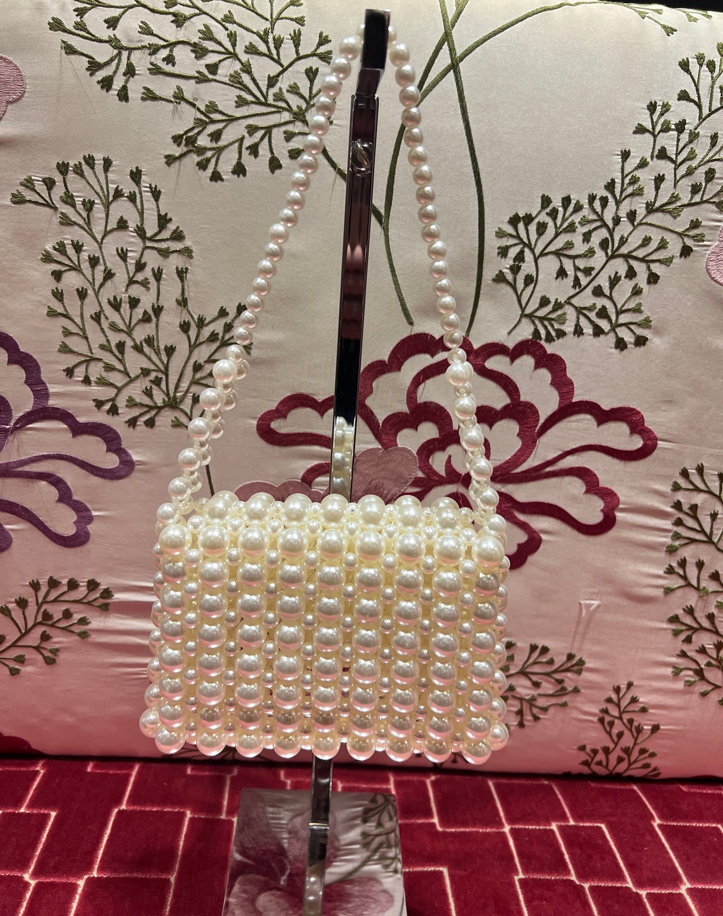 Borsa perle in resina