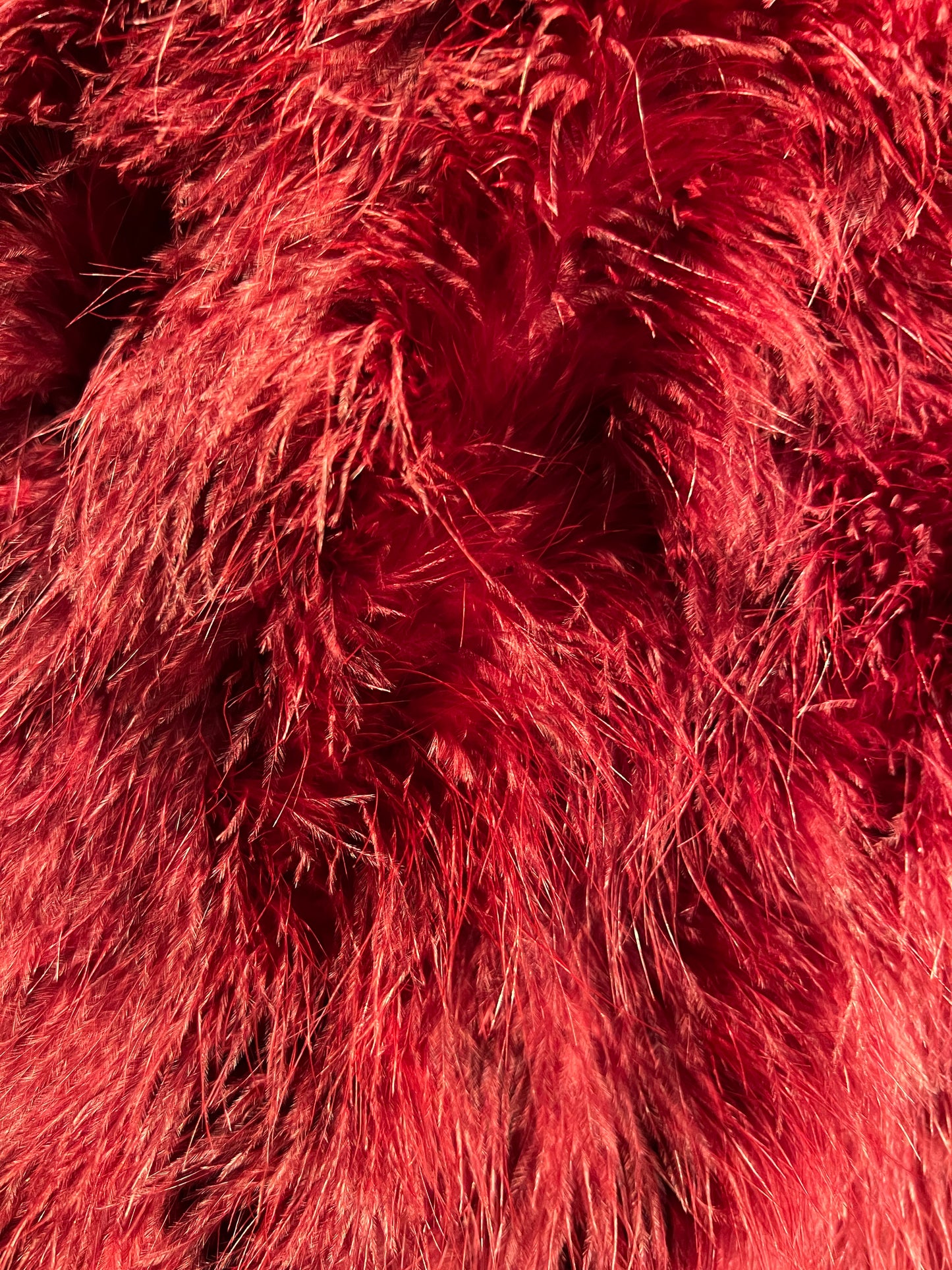 11Love is glamour cappotto piume bordeaux maniche 3/4