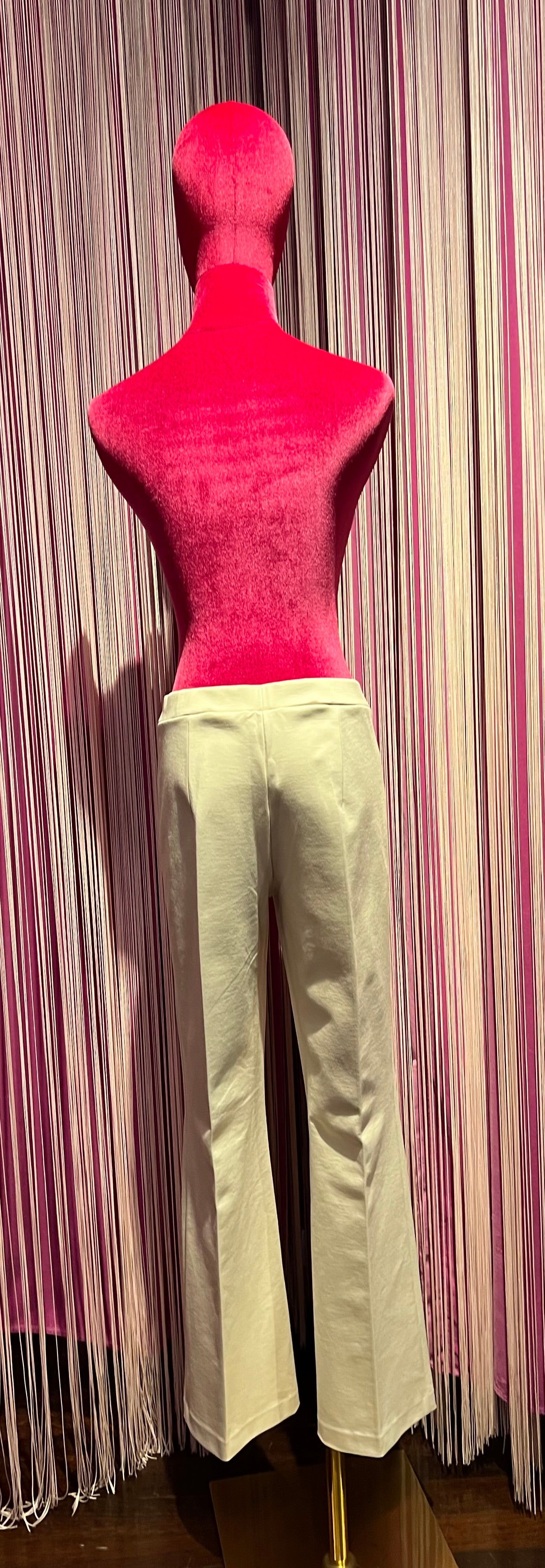 1One pantalone a trombetta avorio punto Milano