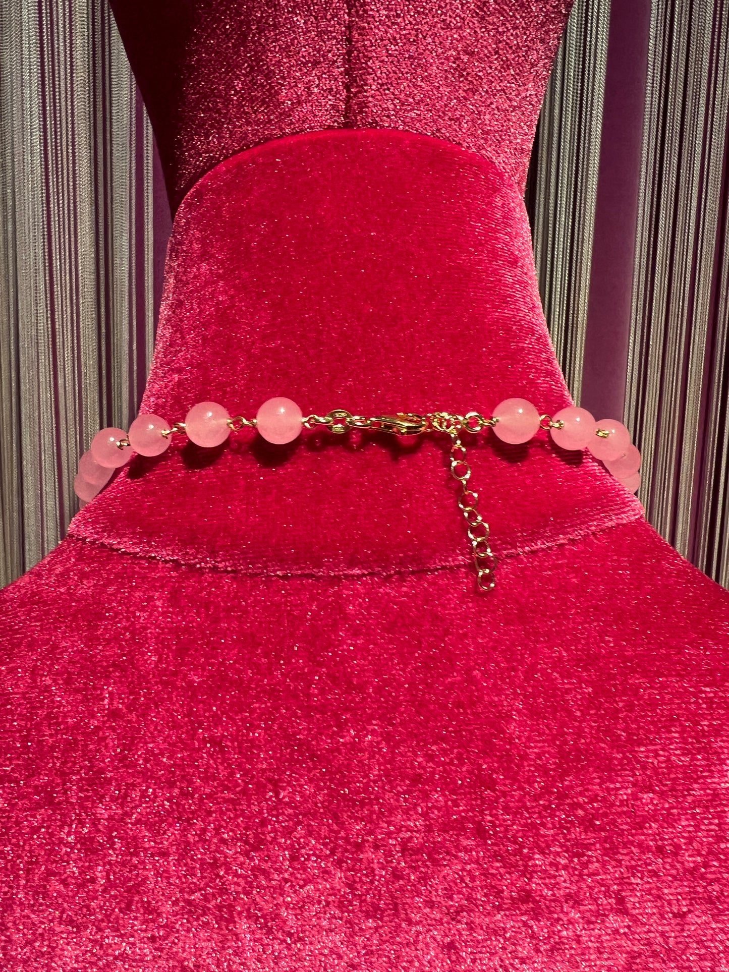 Collana cuore sacro argento placcato oro resina fucsia pietre dure rosa baby