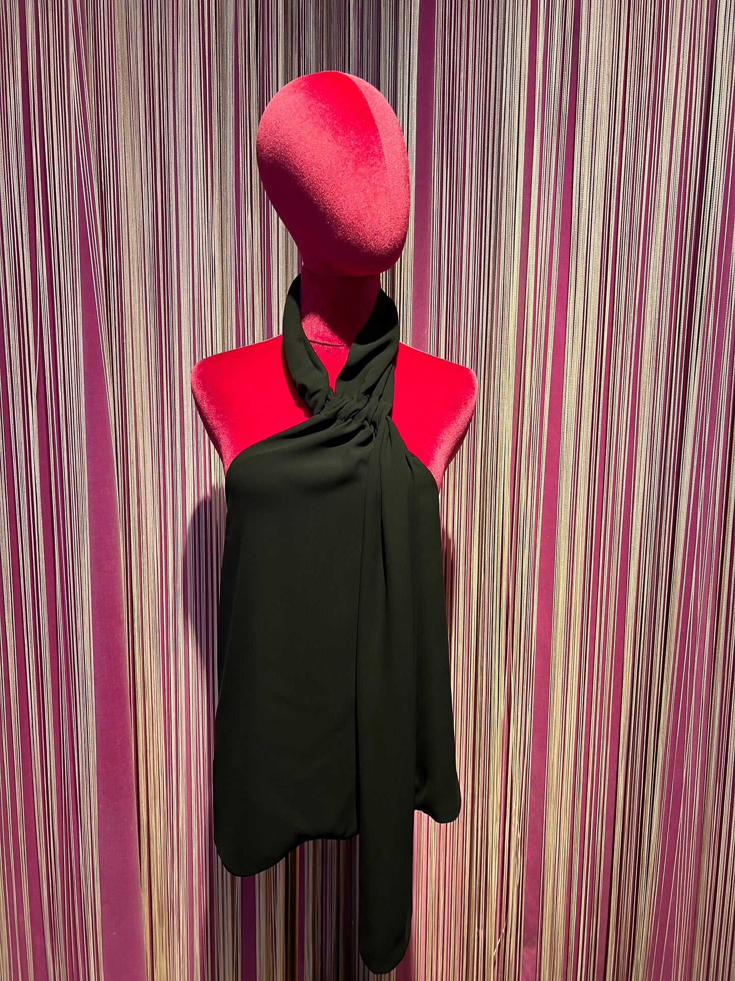 Rue- bisquit top americana in crepe nero