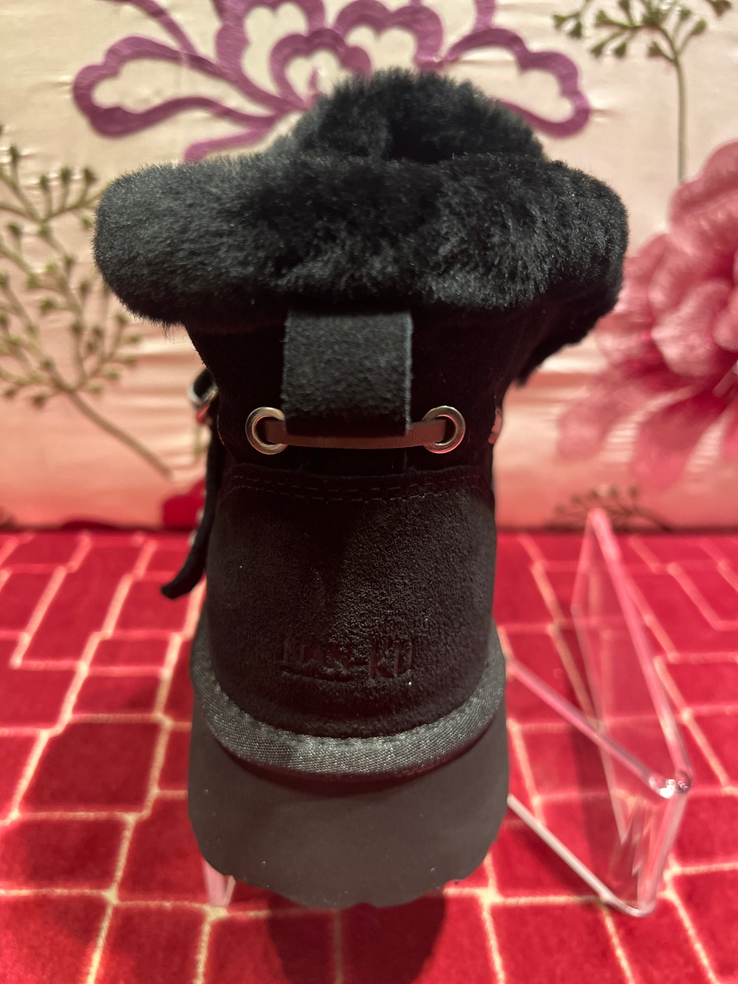 Nan-ku moon boot meno 50% pelliccia nera con plateau