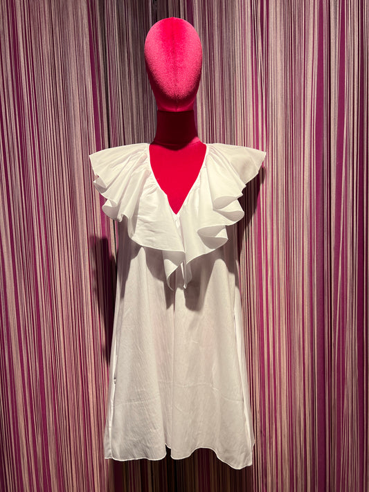 Cinzia Cortesi -50% di sconto mini abito smanicato con volant