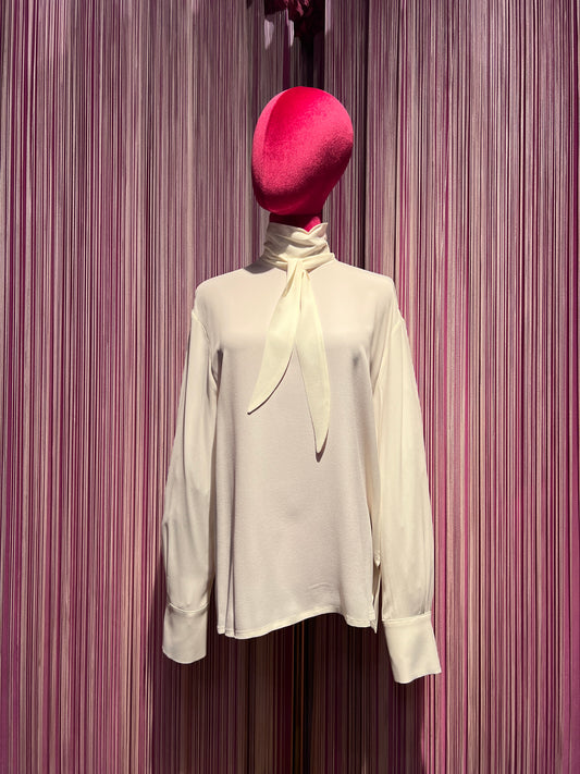SU official blusa panna con fiocco