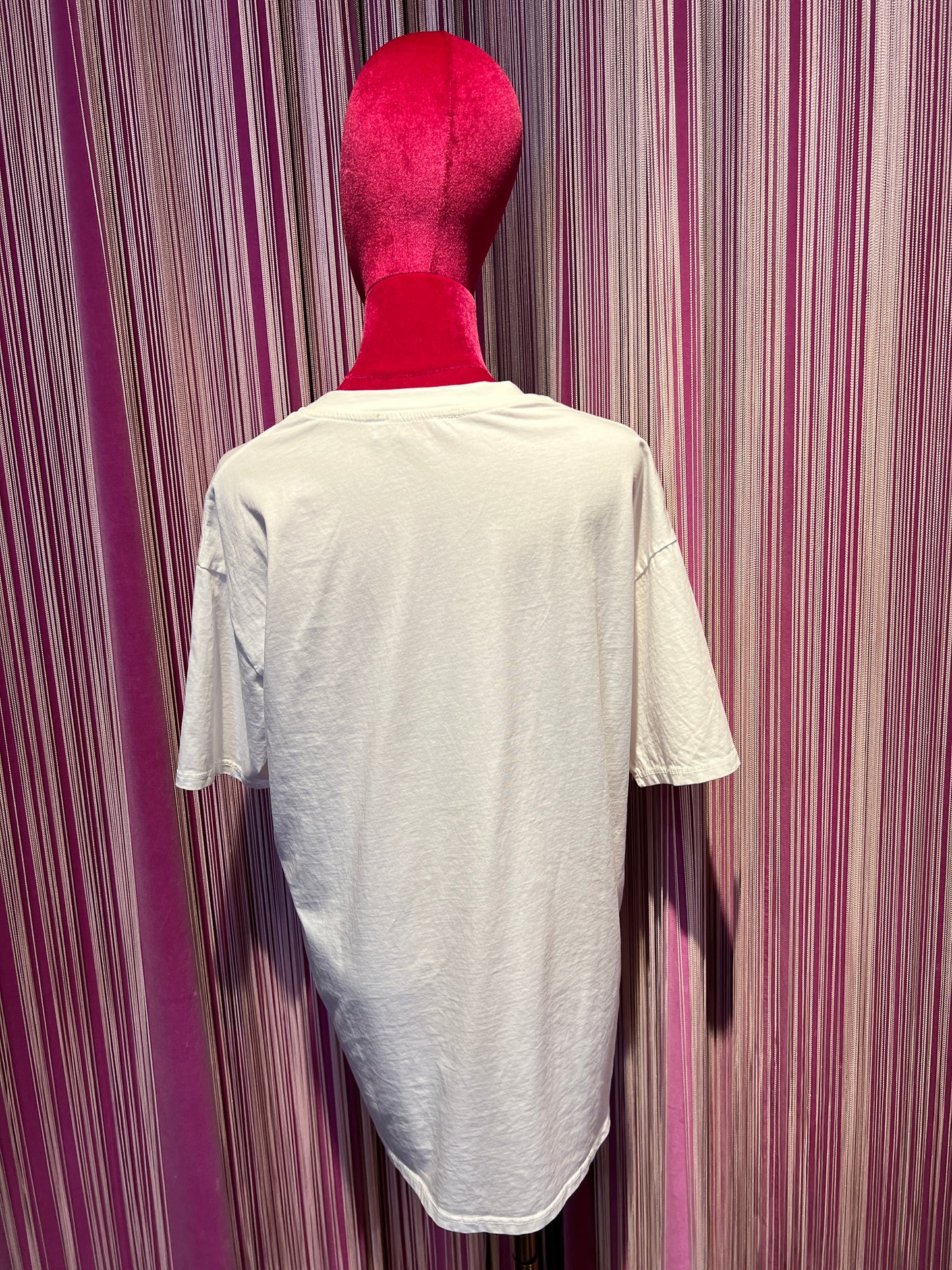 Mon amour Paris -20% di sconto t shirt cotone bianca con teddy