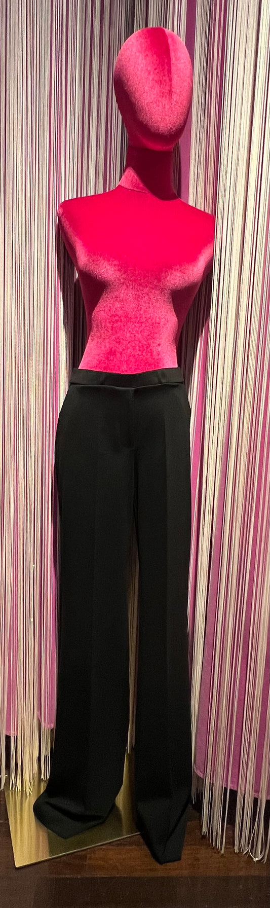 1One pantalone punto Milano flare con elastico in vita e tasche