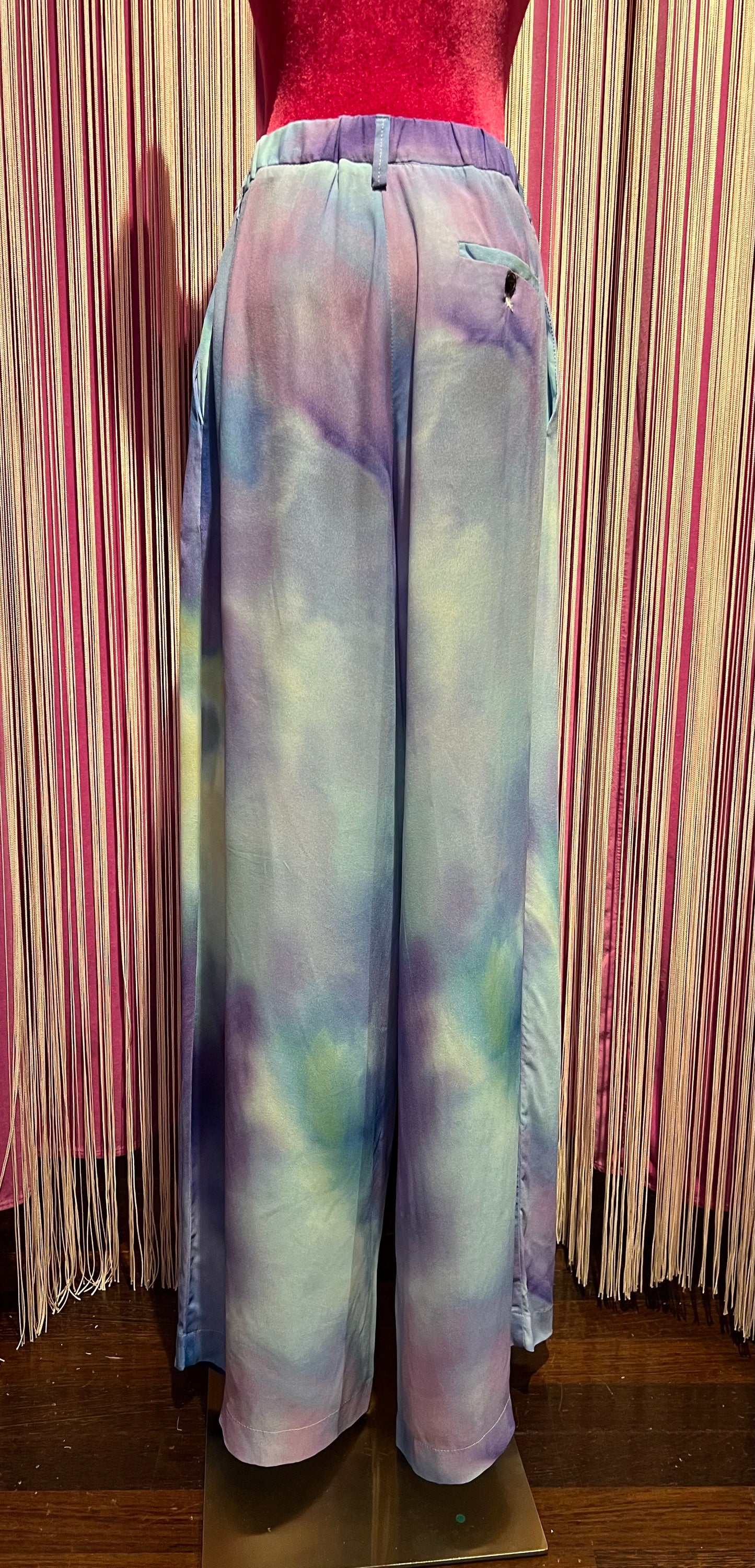 I love my pants occasione imperdibile pantalone palazzo tie dye indaco