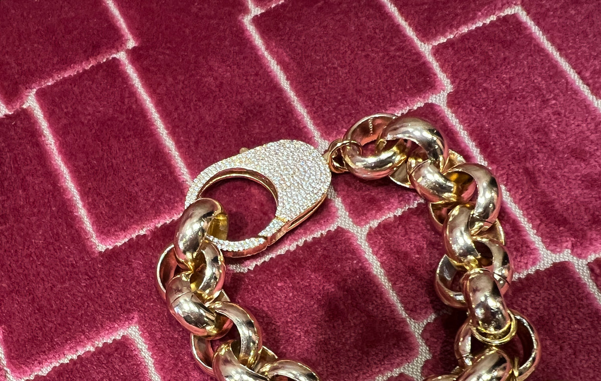 TittiBi bracciale dorato con charms immagini sacre