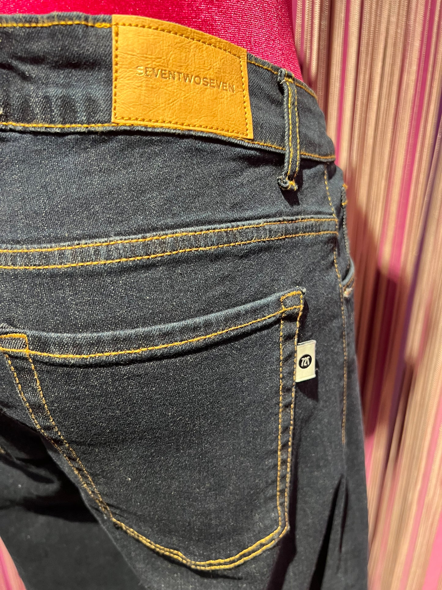 Seventwoseven jeans denim a palazzo sfrangiato Molly