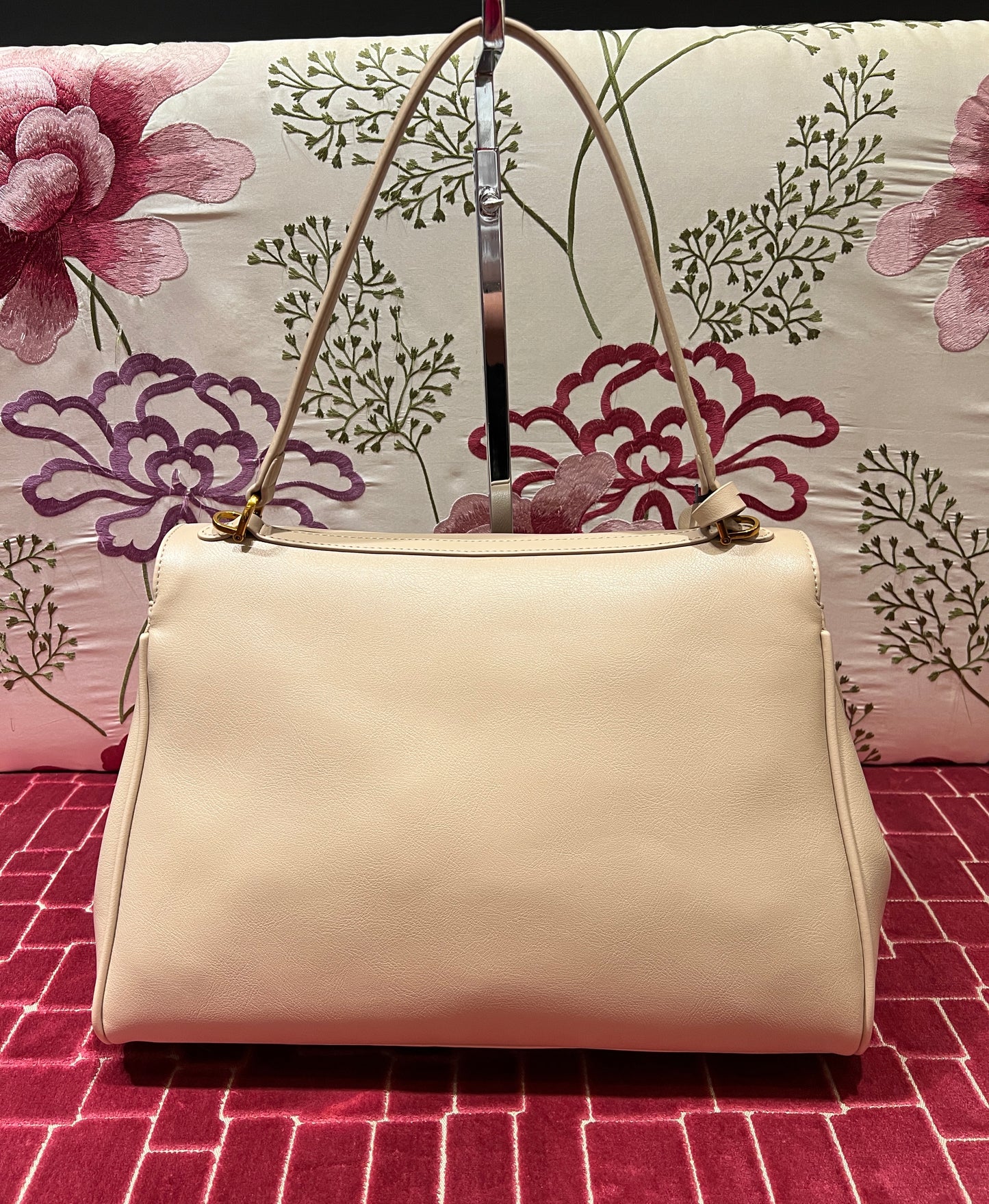 Rue Madam Paris borsa ecopelle con tracolla “ Les jour xl “ sabbia