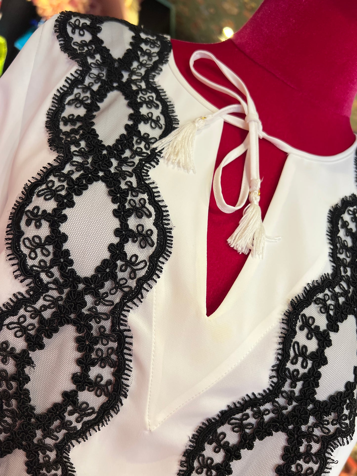 Clo’h occasione imperdibile blusa manica lunga con applicazione pizzo