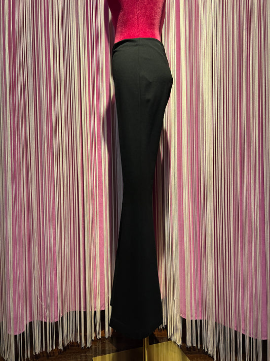 SU official pantalone elasticizzato punto Milano a zampa nero