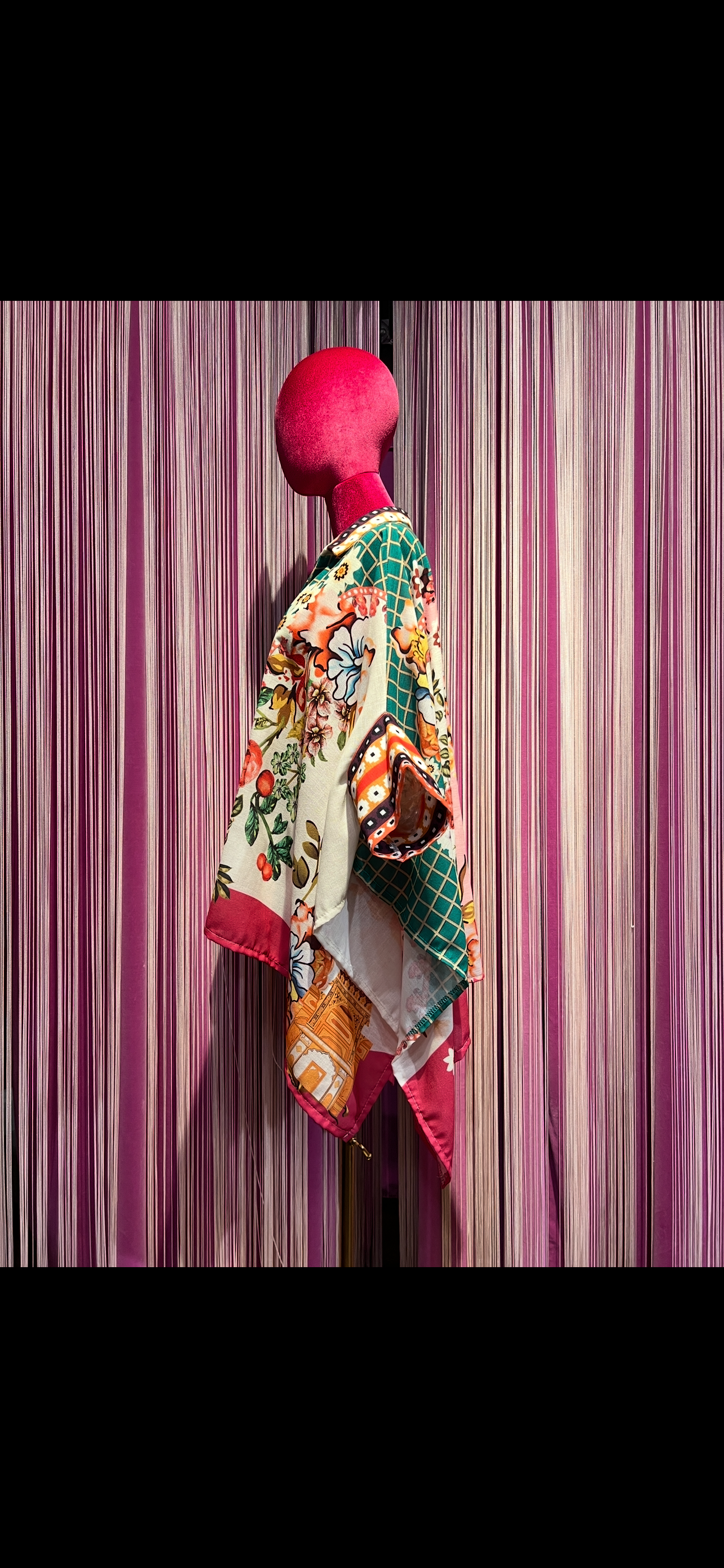 Love & roses -30% di sconto camicia kimono oversize fantasia floreale e quadri