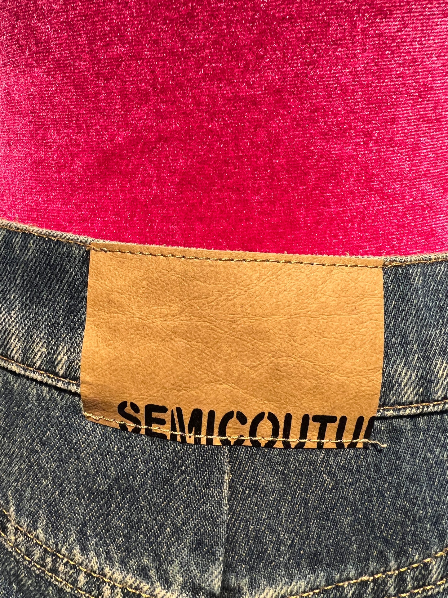 Semicouture pantagonna jeans denim