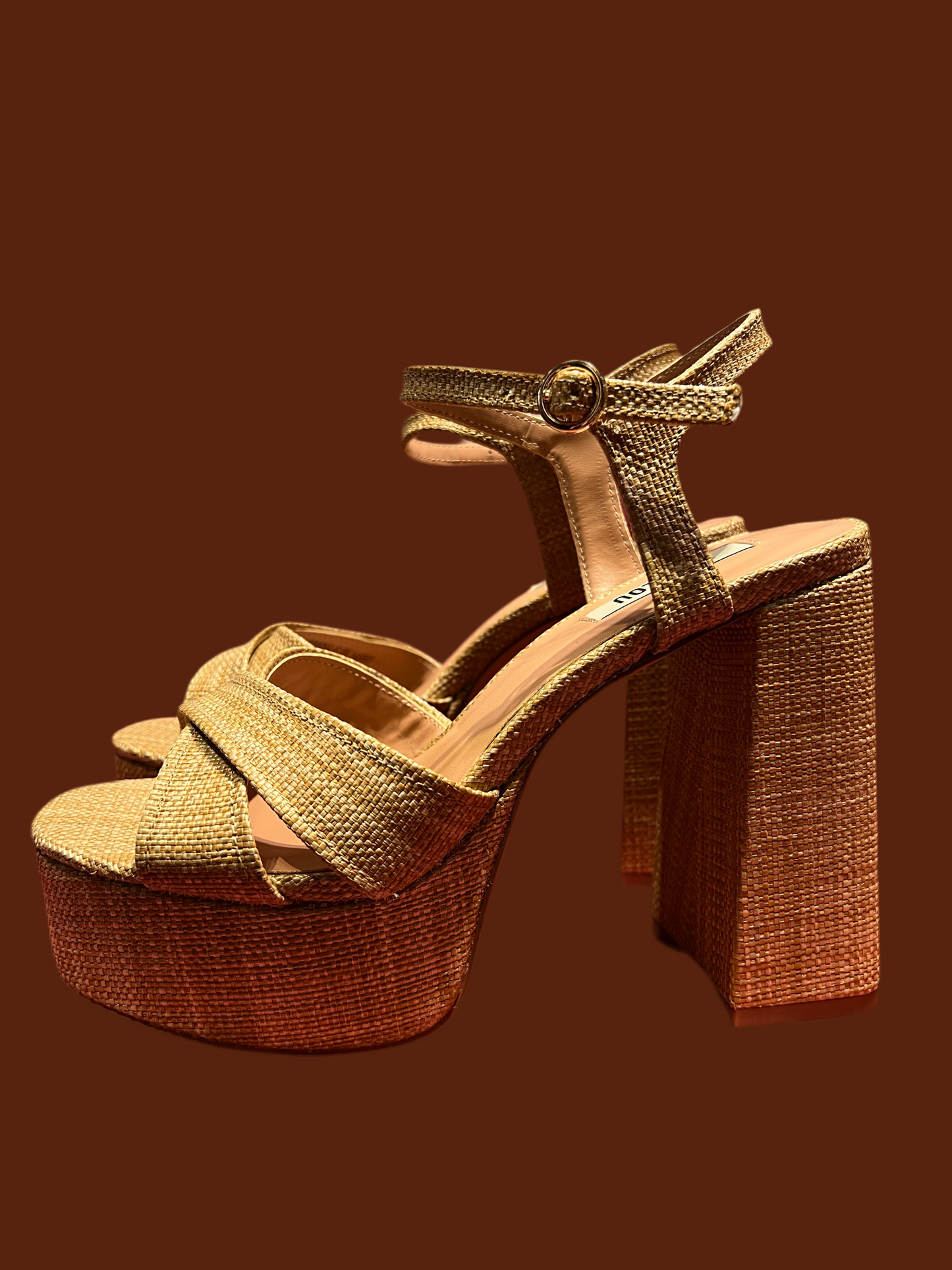 Bibi Lou sandalo rafia con plateau
