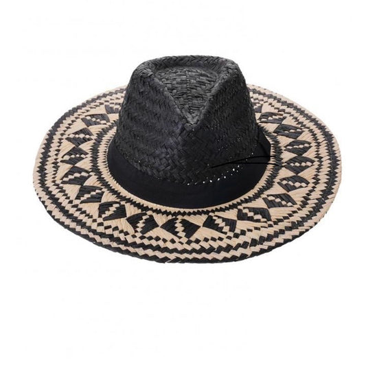 Wild cappello nero e panna Eva taglia unica